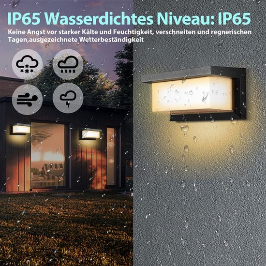 Wandleuchte Für Den Innen- Und Außenbereich Mit Bewegungsmelder, Moderne Wandleuchte, Wasserdicht (ip65), 18 W Warmweißes Led-licht