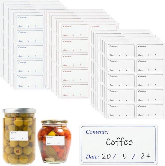 450 Leicht Entfernbare Gefrieretiketten 30 X 60 Mm Selbstklebende Lebensmittelaufbewahrungsaufkleber Für Den Gefrierschrank Hinterlassen Keine Rot