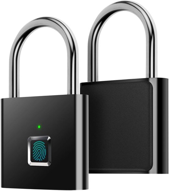 Ultraleichtes Fingerabdruck Vorhängeschloss Usb Aufladbar, Ein Tasten Öffnung, Keine App/bluetooth Erforderlich Für Fitnessstudio, Spind, Fahrrad