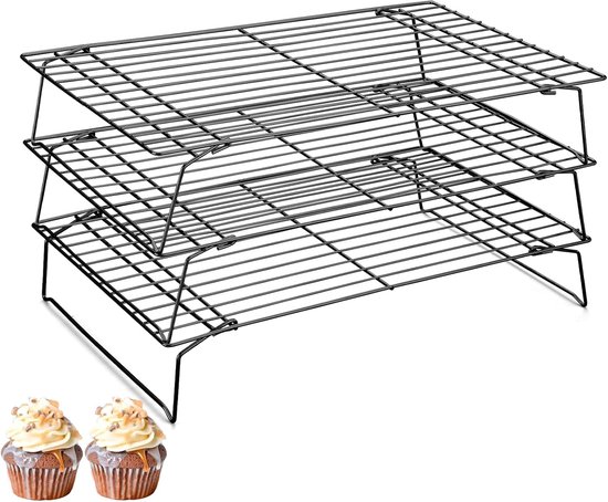 Backofenrost – 3-spurig – Edelstahl – 40 Cm