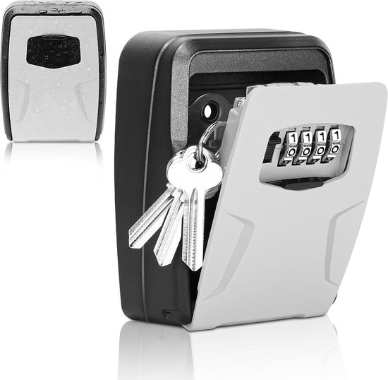 Sicherer Schlüsselschrank Für Die Außenwand Großer Schlüsselschrank Mit 4-stelligem Code Wasserdichter Schlüsselschrank Robuster Schlüsseltresor