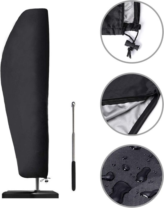 Schutzhülle Für Sonnenschirme Schutzhülle Für Freistehende Gartenschirme Mit Teleskopstange Aus 420d Oxford-gewebe Wasserdicht Uv-beständig 280 X 30