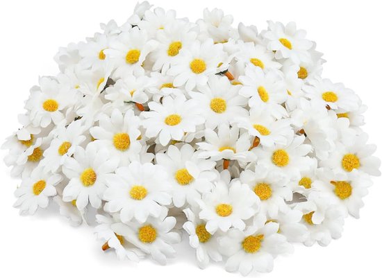 200 Künstliche Mini-blumen, Künstliche Blumenkränze, Künstliche Weiße Gänseblümchen Für Kränze, Ansteckblumen Und Blumenschmuck