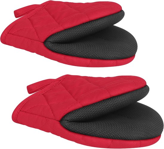 1 Paar Kurze Ofenhandschuhe Backhandschuhe Ofenhandschuhe Hitzebeständige Handschuhe Wärmeisolierende Handschuhe Rutschfeste Griffflächen Zum Und