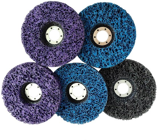 Reinigungsscheiben-set 5-teilig Gemischte Csd-scheiben Schleifscheibe 125 X 22 Mm Grobreinigungsscheibe Streifenscheiben Csd-reinigungsvlies Für Weiß