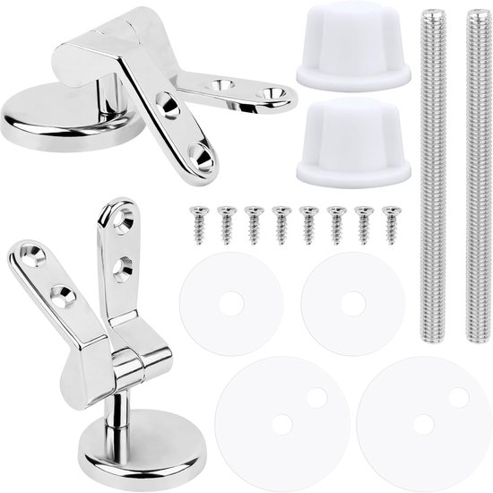 Montagematerial Für Wc-sitzscharniere Wc-sitzscharnier Ersatz-montageset Für Wc-sitz Set Mit 2 Ersatz-wc-sitzscharnieren Mit Befestigungsmaterial