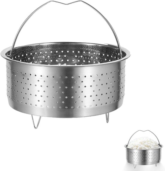 Dampfkorb Aus Edelstahl Gemüsedampfkorb 17 5 Cm Dampfkorb Mit Griff Geeignet Für Schnellkochtöpfe Aus Edelstahl Geeignet Zum Dämpfen Von Gemüse