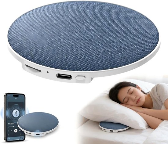 Bluetooth-kissenlautsprecher, Schlafkissenlautsprecher Mit Weißrauschen Und Timerfunktion, Tragbarer Kissenlautsprecher, Schlaflautsprecher Für Tiefschläfer
