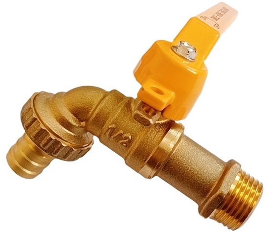 Gartenhahn 1/2" – Messing, Frostbeständig Bis -20℃, Hitzebeständig Bis 120℃