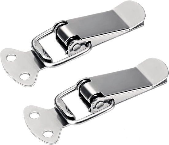 6-teiliges Spannverschluss-set Aus Edelstahl Für Truhen, Schnappverschluss, Geeignet Für Türen, Fenster, Schränke Und Schrankdeckel, Schnappverschluss