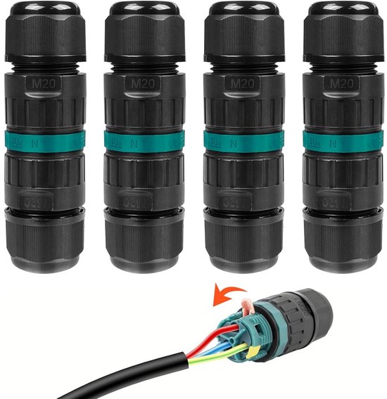 3-adriger Wasserdichter Stecker Wasserdichter Kabelverbinder Elektrische Anschlussdose Ip68 Wasserdichter Elektrischer Anschluss Für Erdkabel