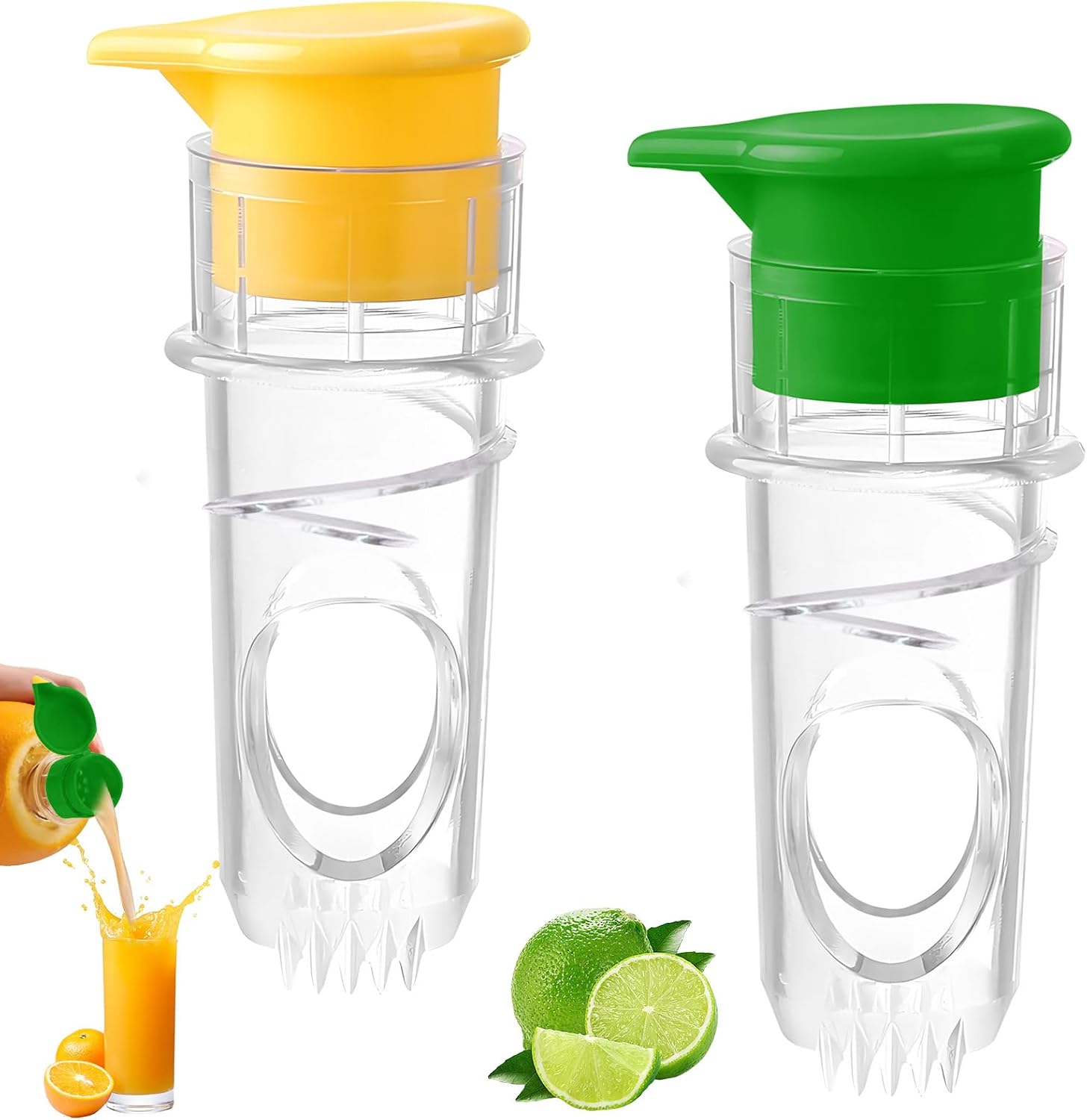 2-teiliger Manueller Kumquat-entsafter, Mini-tragbarer, Gelber Und Grüner Entsafter (optional), Kleiner Und Praktischer Manueller Zitronenentsafter, Langlebiger Limettenentsafter