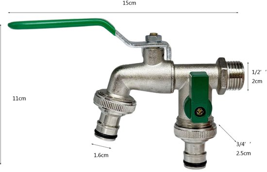 Wassertankventil – Kugelhahn Für Bewässerung, Geeignet Für Garten, Waschmaschine, Regenwassernutzung