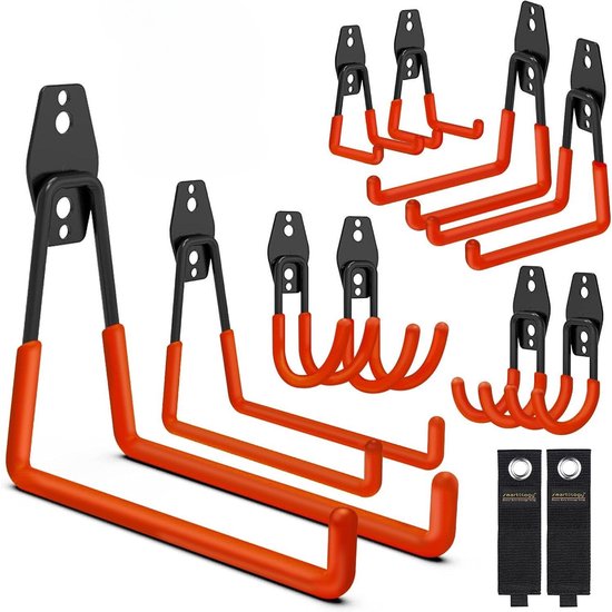10 Garagenhaken Zum Aufhängen Von Leitern/fahrrädern/gartengeräten