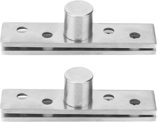 2er-packung 360-grad-drehtürscharniere Verdeckte Drehscharniere Aus Edelstahl 75 X 17 Mm Oberer Und Unterer Schaft Tür Und Zentraldrehpunkt