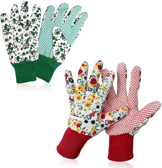 Gartenhandschuhe Für Damen 2 Paar Bequeme Gartenhandschuhe Für Damen Blumenhandschuhe Mit Elastischen Bündchen Und Anti-rutsch-funktion Für Und