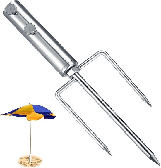 Erdspieß, Sonnenschirm, Rasenspieß Für Sonnenschirm, Sonnenschirmständer Mit Rasenbefestigung, Sonnenschirmhalter Für Ständer, Boden, Sichtschutz, Angelschirm, Sonnenschirm