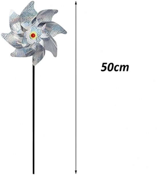 Windmühle 20 X 50 Cm 10 Stück Reflektierende Windmühle Glänzender Spinner Rotierende Windmühle Kleines Windrad Kleiner Ventilator Leicht Und