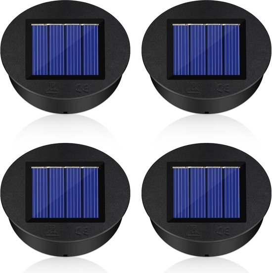 Solarbetriebene Ersatzteile 8 Cm 4 Ersatz-solarlampen Mit Heller Led-beleuchtung Ersatz-solarpanel Für Gartenbeleuchtung Wasserdichte