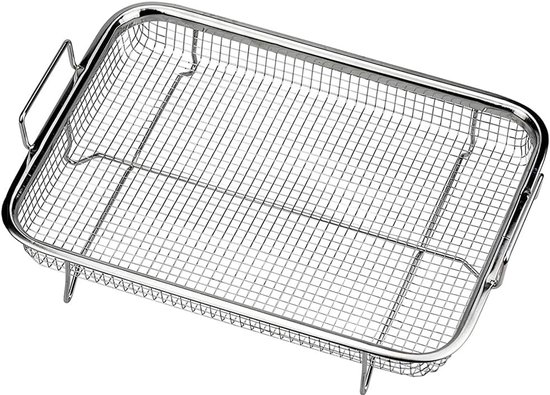 Grillbesteck-set – Grillkorb Aus Edelstahl, Grillplatte Für Den Außenbereich 30 X 22 X 5,5 Cm