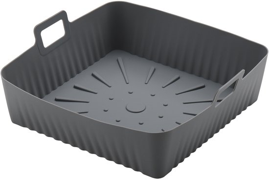 23 Cm Großer Silikon-backkorb Für Airfryer, 9-zoll-xxl-airfryer-form, Wiederverwendbares Quadratisches Backblech, Geeignet Für Cosori Ninja 6-8qt