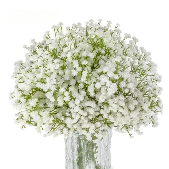 Set Mit 10 Künstlichen Schleierkrautblüten, 30 Cm, Naturgetreu, Geeignet Für Brautsträuße Und Diy-heimdekoration