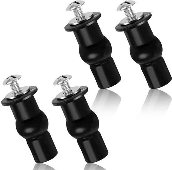 Set Mit 4 Universalschrauben Für Wc-sitzscharniere, Wc-sitzbefestigungen, Elastische Gummimuttern Für Sacklöcher In Der Toilette