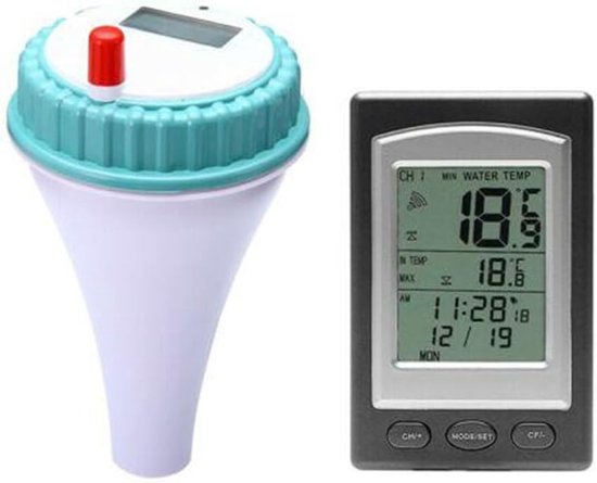 Hochmodernes, Schwimmendes Poolthermometer, Kompatibel Mit Drahtloser Fernbedienung