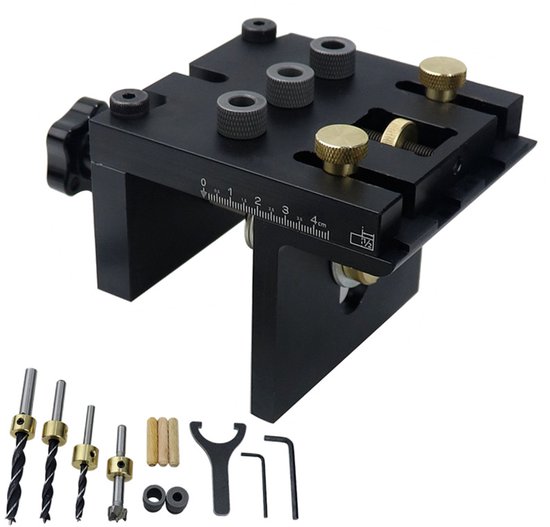 3-in-1-holzbohrschablonen-set – 6/8/10 Mm, Taschenlochpositionierer