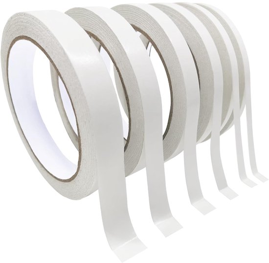 Doppelseitiges Klebeband Für Bastelarbeiten 6 Rollen Doppelseitiges Klebeband In Verschiedenen Größen Für Kunst Fotografie Geschenkboxen Mit 50 M