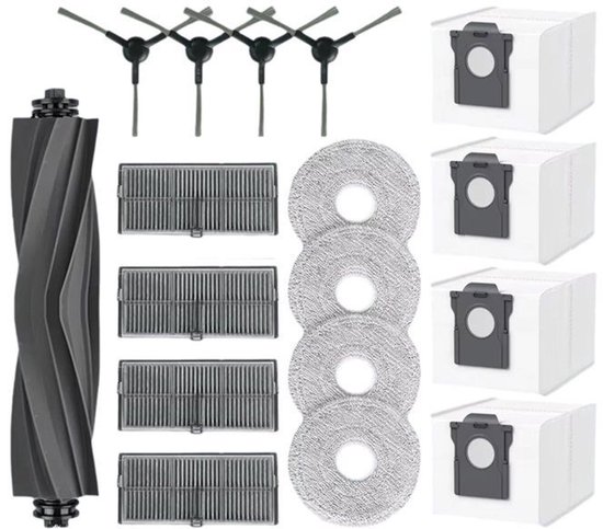 17-teiliges Zubehörset Für Staubsauger, Passend Für Dreame L40 Ultra Ae/d20 Ultra / Rld31se / Mova E40 Ultra: Hauptbürste, Filter, Wischmopp
