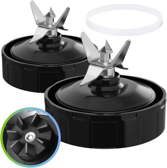 2er-pack Ersatzteile Für Mixer, 7-lamellen-extraktormesser Mit Gummidichtung, Passend Für Nurti Ninja Mixer Auto Iq Bl480 Bl482 Bl642 Bl682 Nn102
