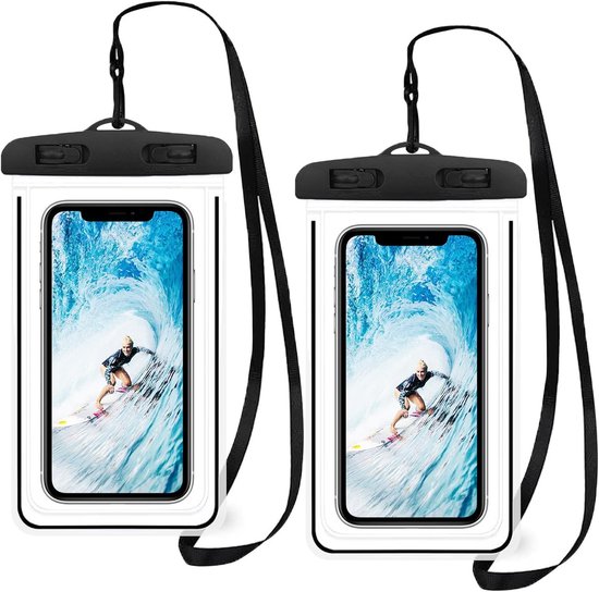 Set Mit 2 Wasserdichten Handyhüllen 18 5 X 11 Cm Geeignet Für Handys Bis Zu 7 2 Zoll Touchscreen-kompatibel Wasserdichte Hülle Zum Schwimmen Und 18,5