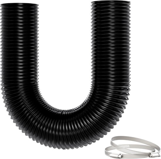 100-mm-pvc-abluftschlauch 3 M Langer 5-lagiger Aluminium-lüftungsschlauch Abluftschlauch Für Mobile Klimaanlagen Trockner Abluftventilatoren Und