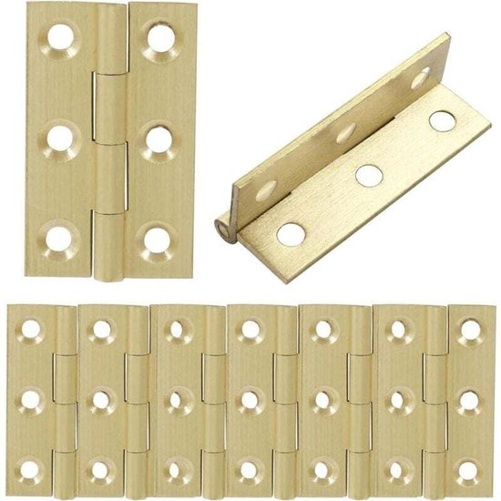 1,5 Zoll Große Mini Scharniere Aus Massivem Messing Messing Scharniere Für Schränke Kleine Kastenscharniere Einlassscharniere Holzbox 8 Stück