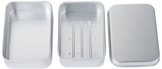 3-teiliges, Tragbares Reiseseifenset, Seifenbox Aus Aluminium Mit Abfluss, Wasserdichter Seifenhalter Für Badezimmer, Wandern, Reisen Und Camping