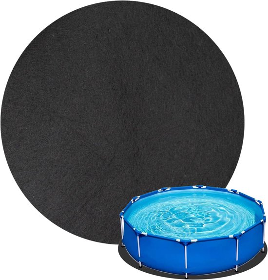 Outdoor-teppich – Rund, 4 M, Rutschfest, Saugfähig, Für Aufstellpools Und Whirlpools