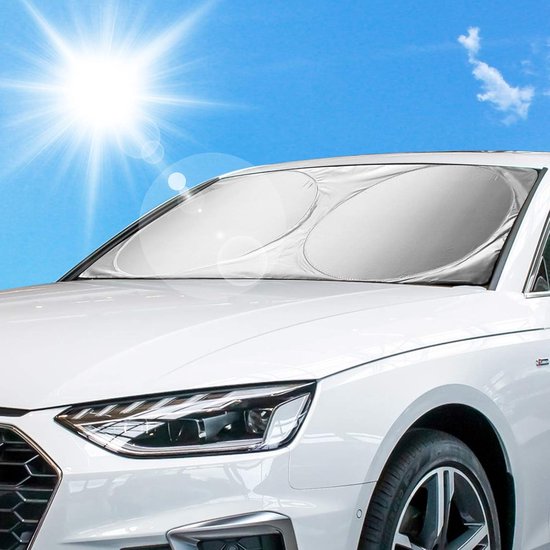 Auto-hardtop – Geeignete Markise Mit Uv-schutz, Wärme- Und Sonnenschutz – Faltbar – Silber – 50 X 70 Cm