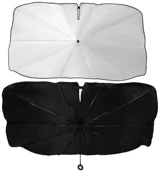 Sonnenschutzblende Für Die Windschutzscheibe 140 X 80 Cm Faltbar Schirmförmig Mit Wärmedämmung Für Den Fahrzeuginnenraum Uv-schutzblende Für Die