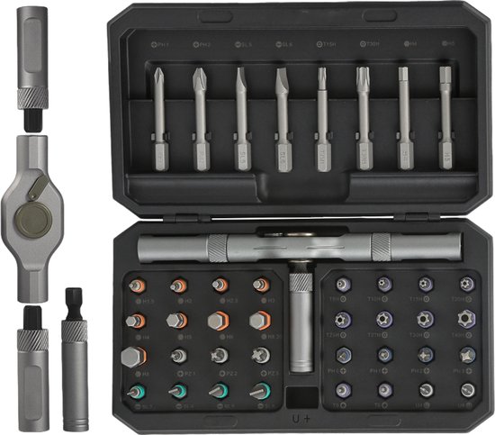 Steckschlüsselsatz – Präziser Steckschlüsselsatz Zum Aufstecken, 42-in-1 Magnetischer Schraubendrehersatz, Geeignet Für Möbel, Fahrräder Und Laptops