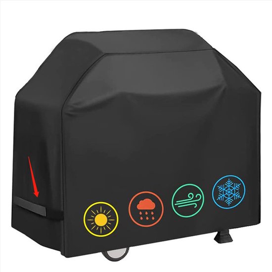 Outdoor-grillabdeckung – Wasserdichte Grillschutzabdeckung Aus 210d Oxford-gewebe, Rechteckig, 145 X 61 X 117 Cm, Für Gasgrills
