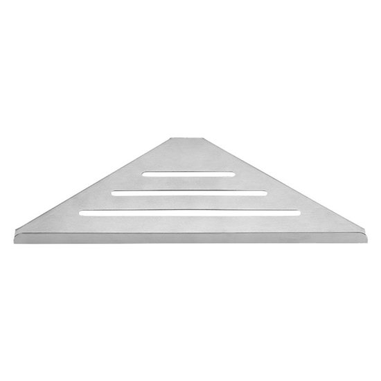 Eckduschablage Aus Edelstahl – Geeignet Für Geflieste Wände – Einbaumontage – Ideal Für Badsanierungen – Gebürstete Oberfläche – 30,5 Cm – Modell A