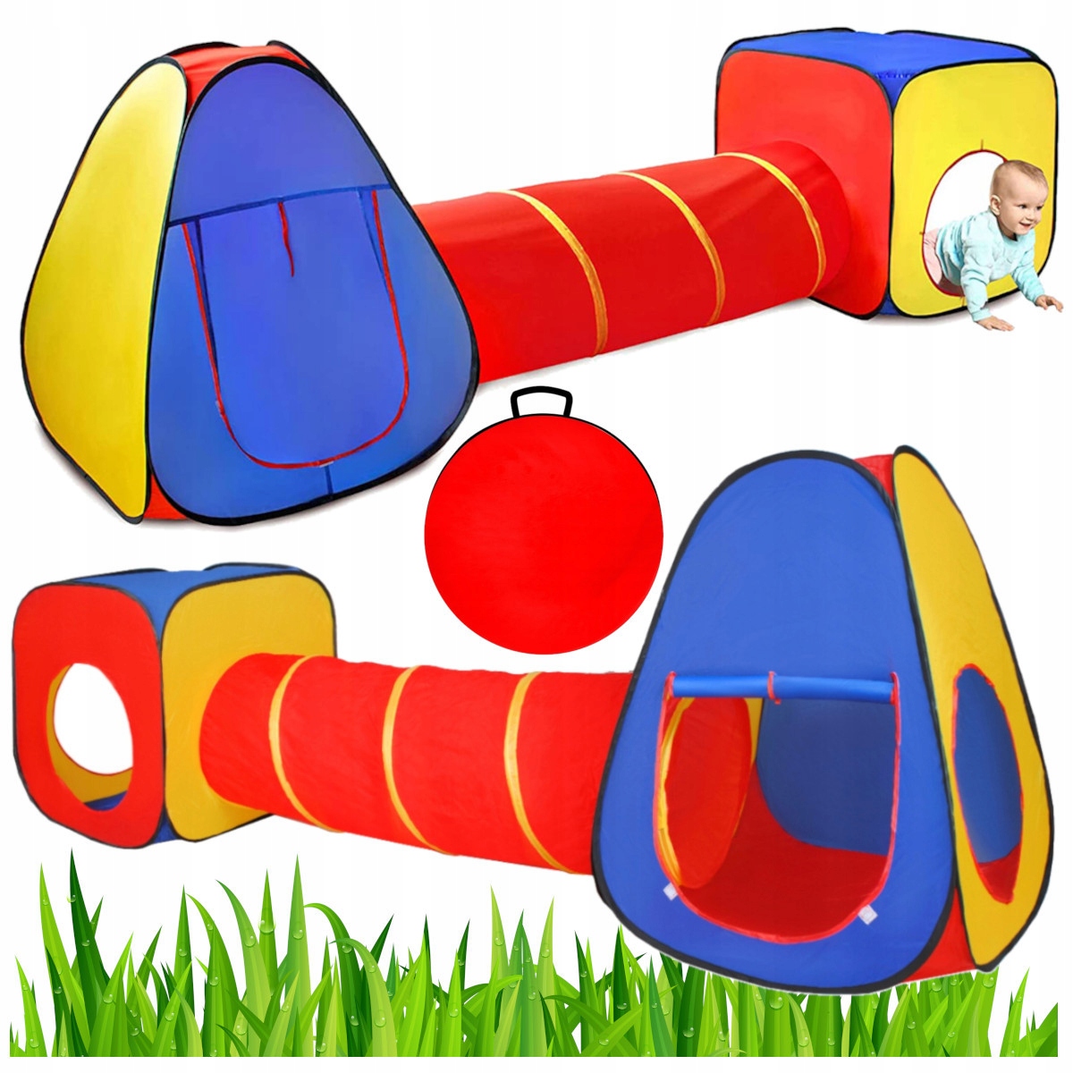 [5] Iglo-tunnelhaus-zelt Für Kinder 3in1 Garten U277