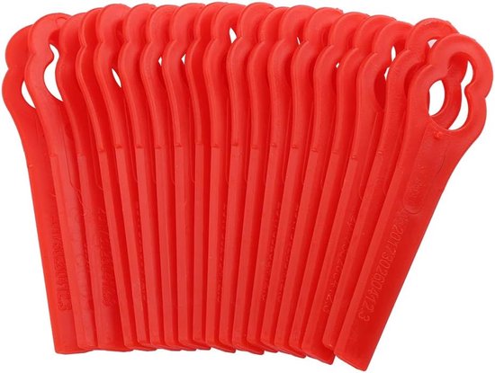 100 Stück Rasentrimmer-ersatzklingen Aus Kunststoff – Rot