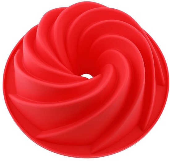 Solidchoice - Dailygoody - Silikon-turbanform - Backform - Antihaftbeschichtet - Rot - Kuchenform - Geeignet Für Backofen Und Gefrierschrank - 23 Cm