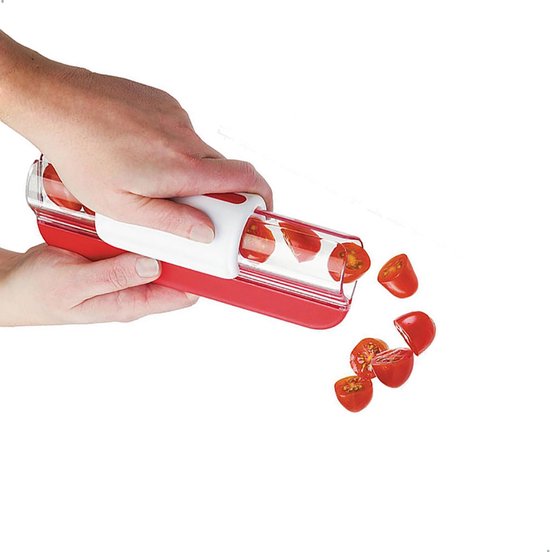 Obstscheibe, Tomaten-/rosinen-/kirschscheibe, Küchenhelfer Für Obst Und Zur Dekoration, Gemüsescheibe, Küchenutensil, 1 Stück Rot, 20 X 7,5 X 7 Cm