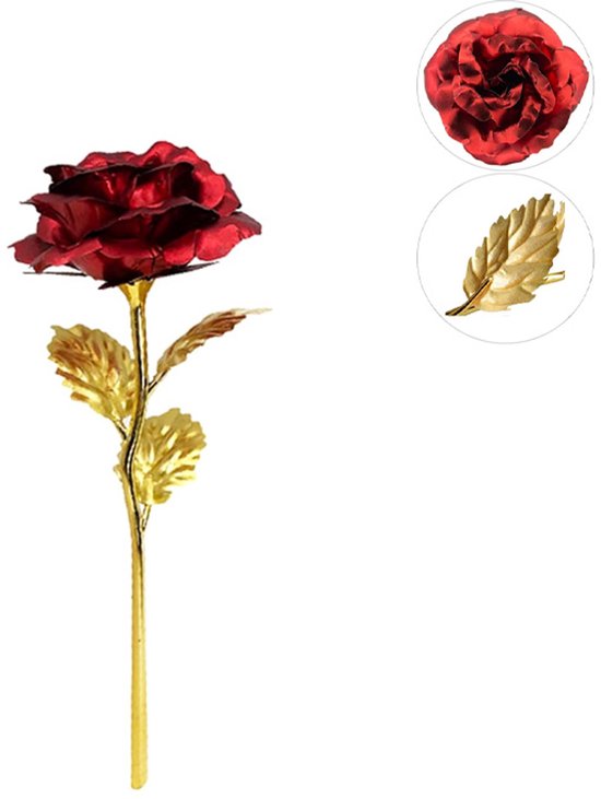 Künstliche Rosen Aus Kunststoff Rote Rose Künstliche Blumen Künstliche Rosen Rosen Der Ewigkeit Geschenk Für Frauen, Freundin, Mutter Für Feierta