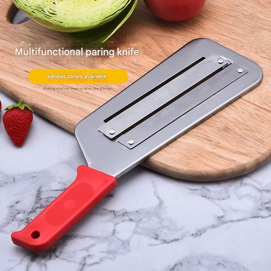 Rotes Mehrzweck-küchenmesser Mit Doppelklinge