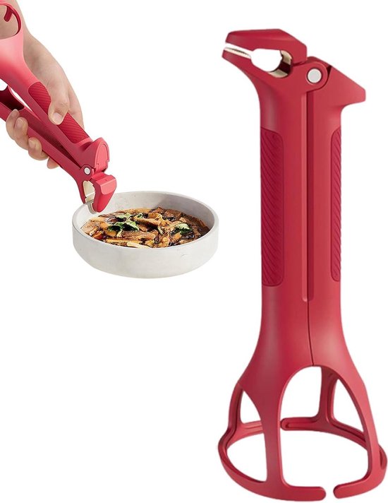 Hitzebeständige Schüsselklemme – Kitchenaid – Ergonomisches Design – 22,5 Cm – Rot