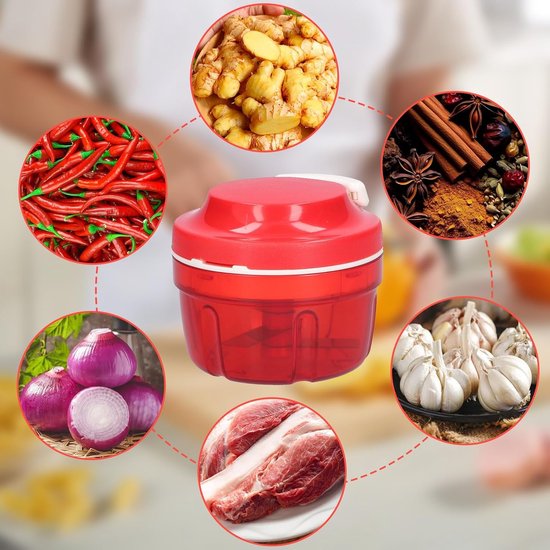 Zwiebelschneider Und -zerkleinerer – Manuell – Geeignet Für Gemüse Und Obst – Rot